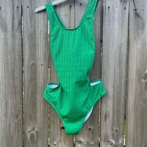 Green One piece Bikini